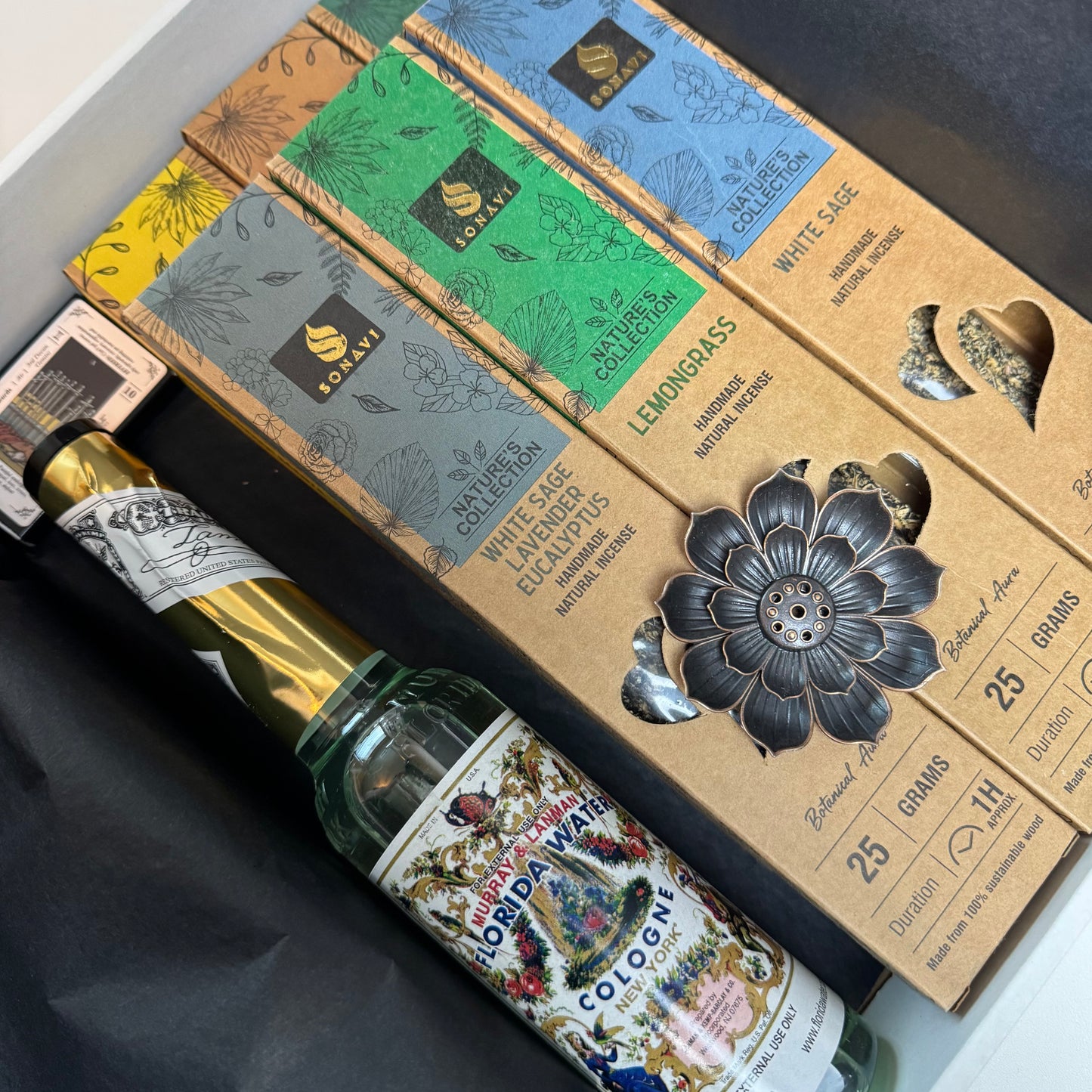Aromatic Sampler - Incense & Florida Water Gift Bundle