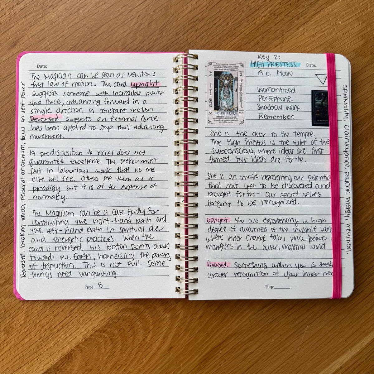 Small Rider-Waite Tarot Stickers for Journaling