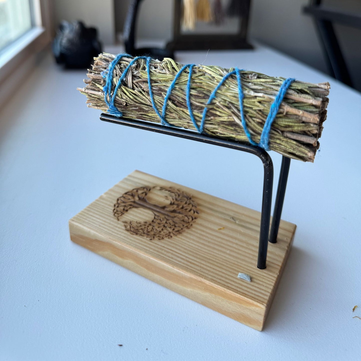 Sage Stand Smudger Burner - Tree of Life