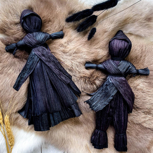 Corn Husk Doll - Black Figure DRESS