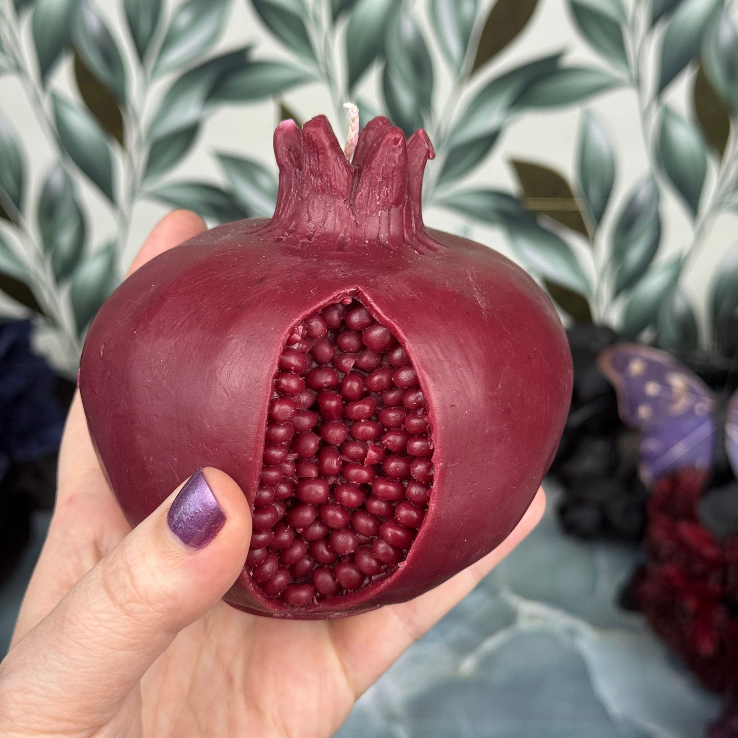 Large Juicy Pomegranate Candle