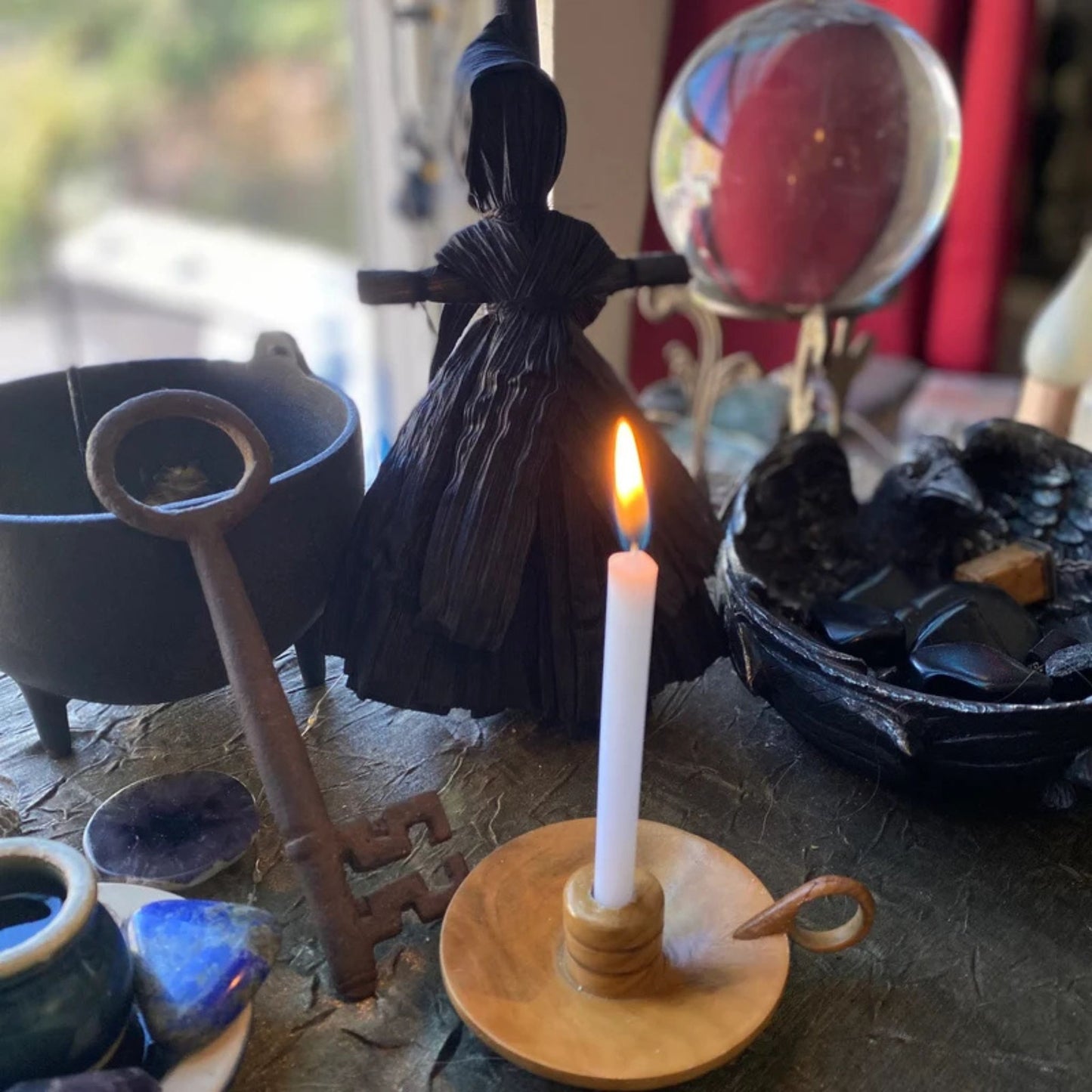 Corn Husk Doll - Black Figure DRESS