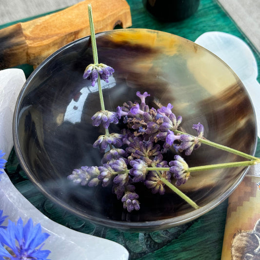 Buffalo Horn Offering Bowl