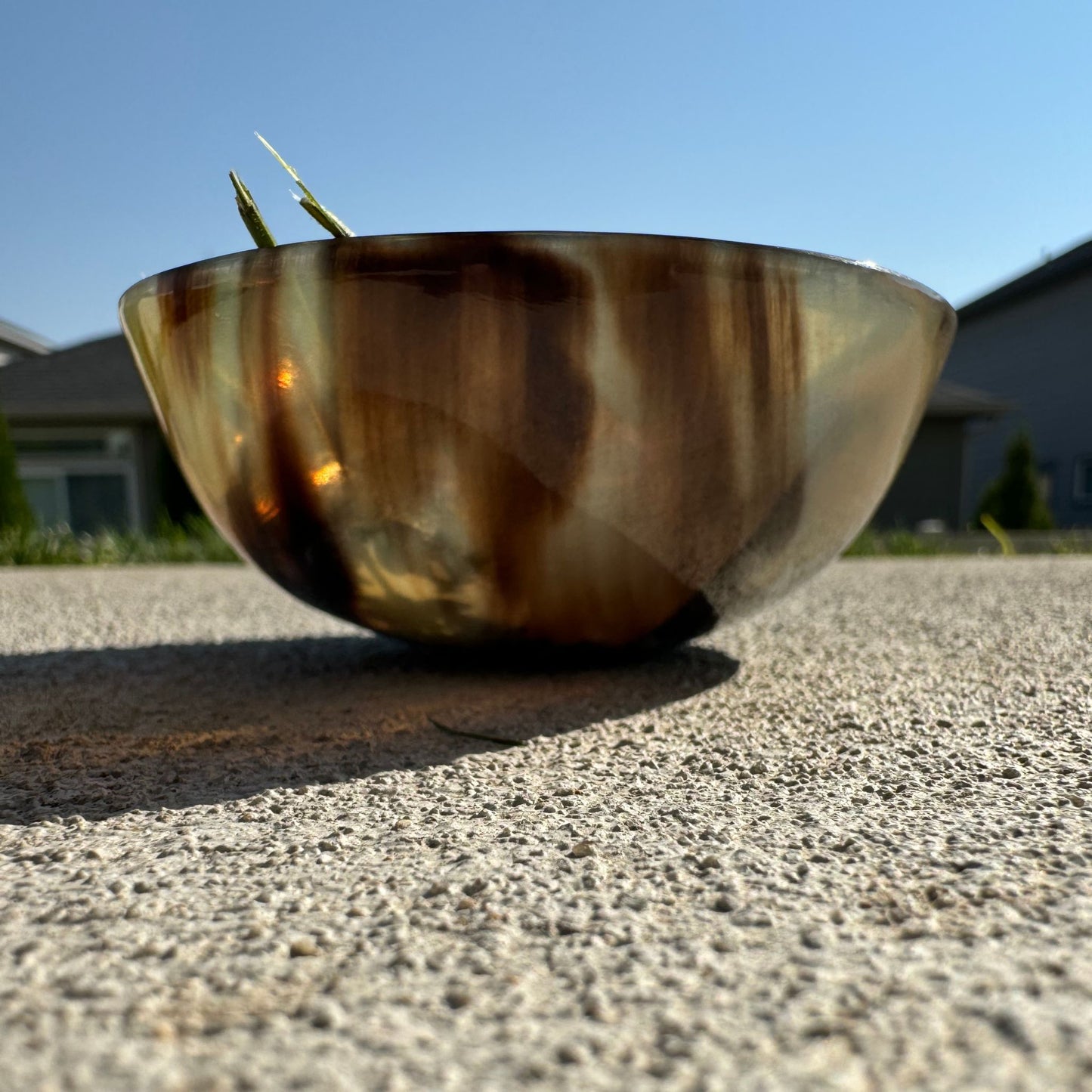 Buffalo Horn Offering Bowl