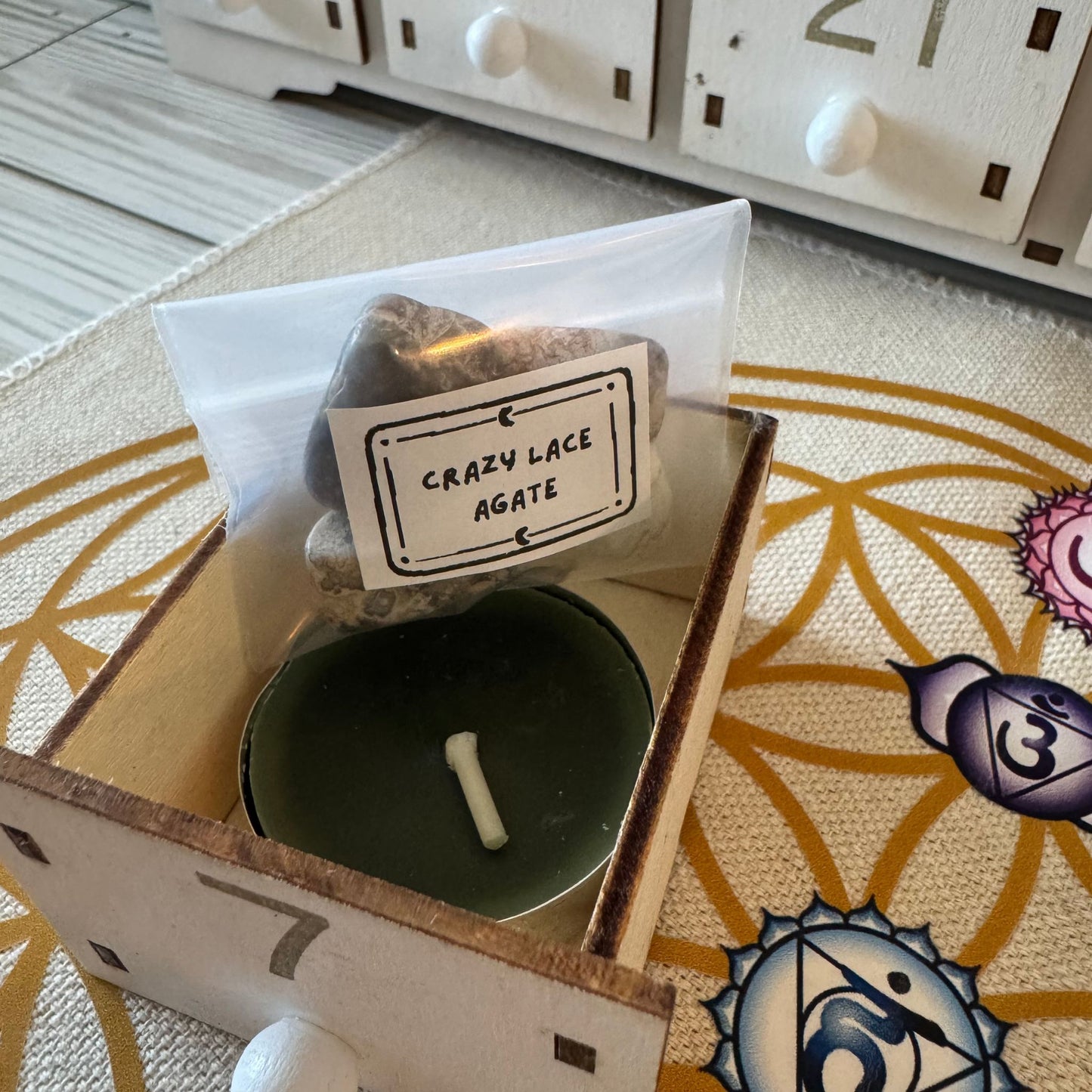 Winter Crystals, Candles & Herbs Advent Calendar for Daily Magic