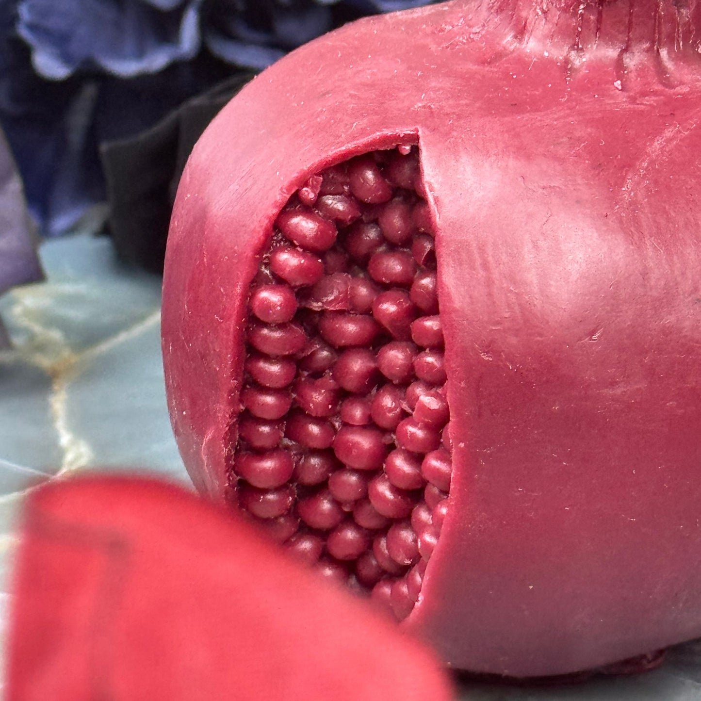 Large Juicy Pomegranate Candle