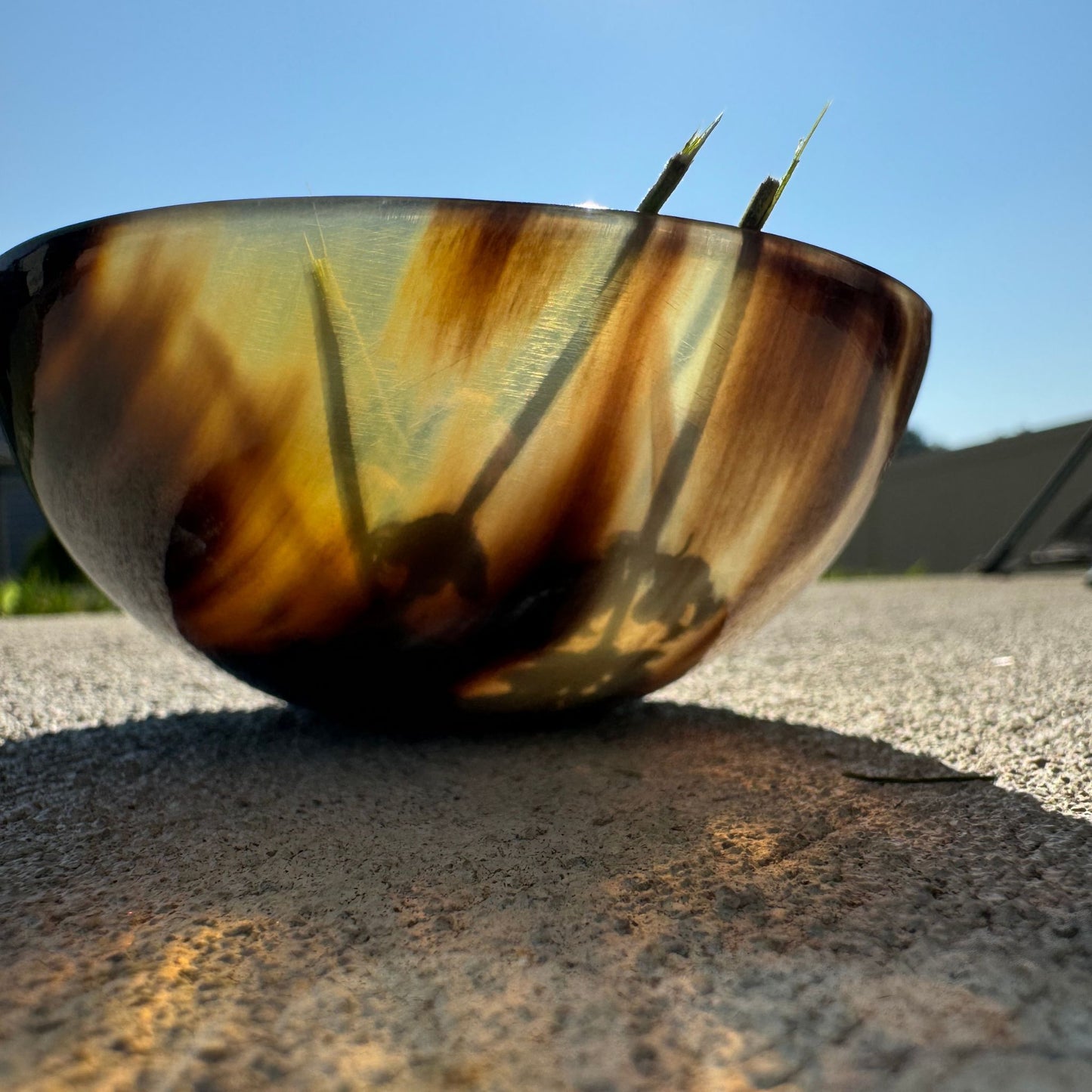 Buffalo Horn Offering Bowl
