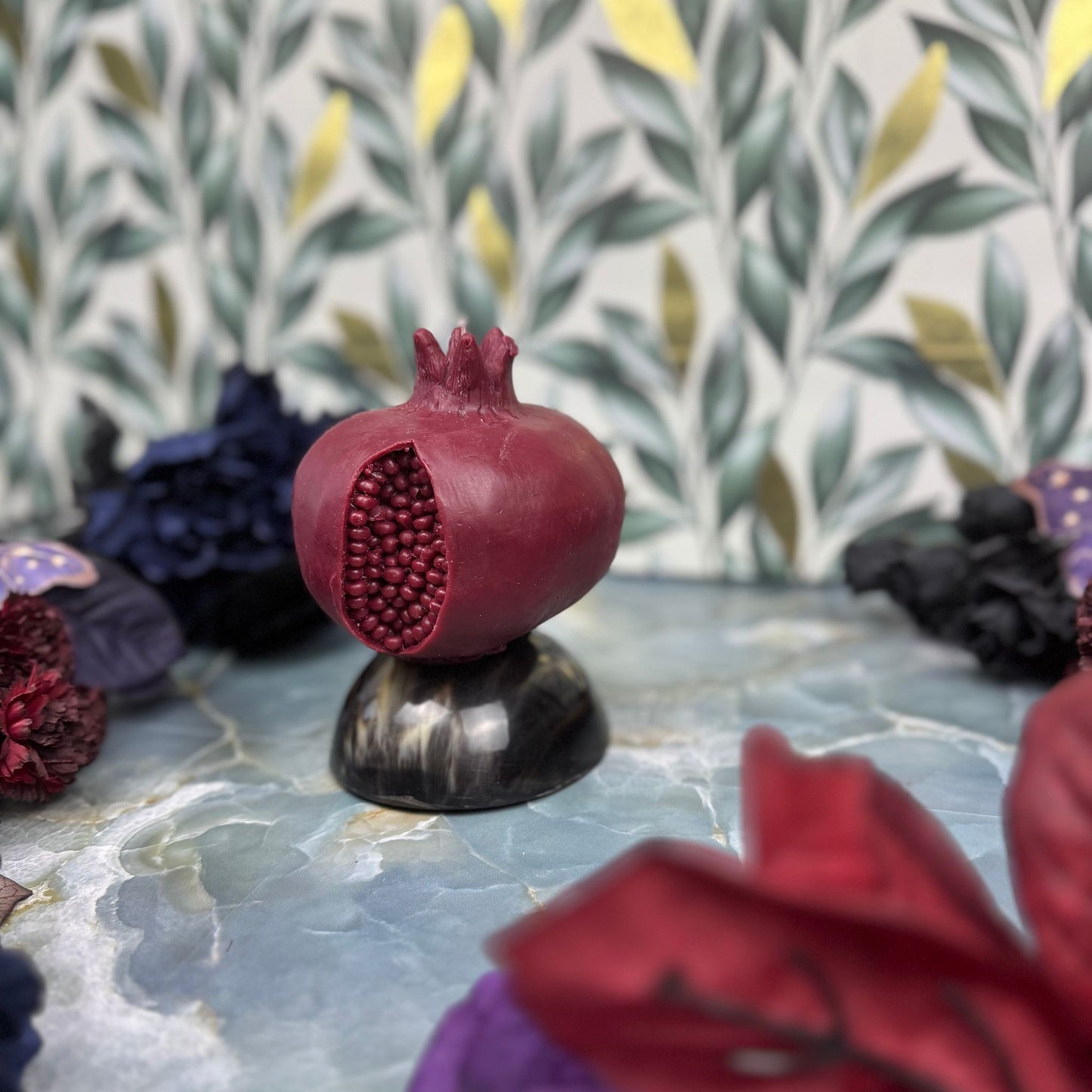Large Juicy Pomegranate Candle
