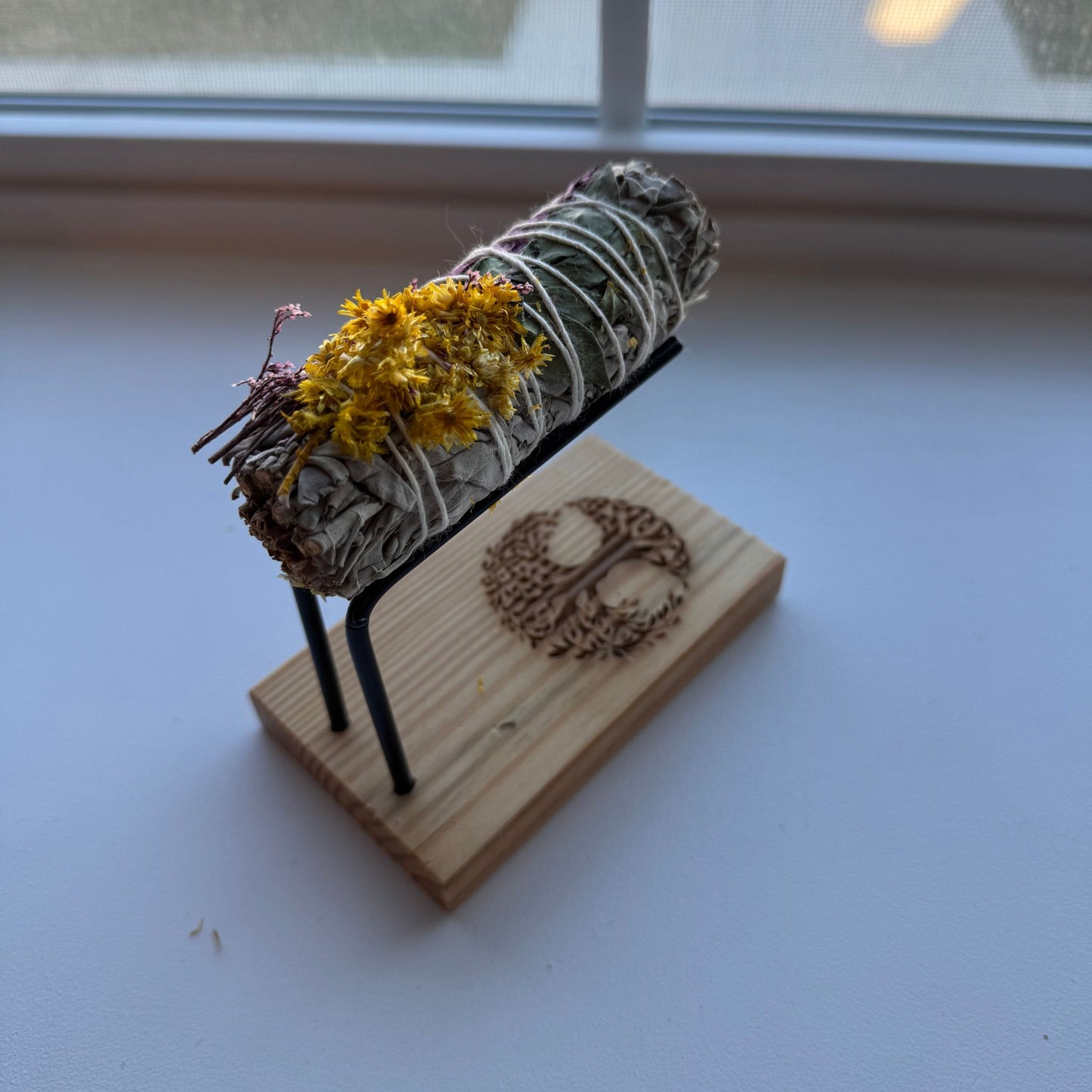 Sage Stand Smudger Burner - Tree of Life