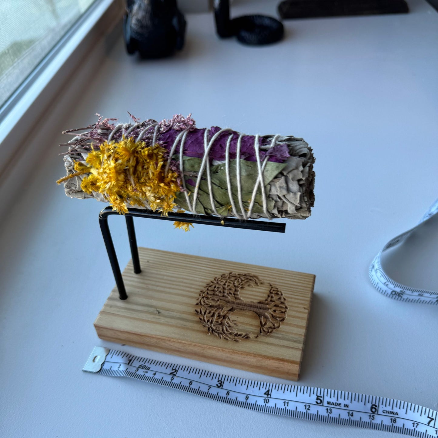 Sage Stand Smudger Burner - Tree of Life
