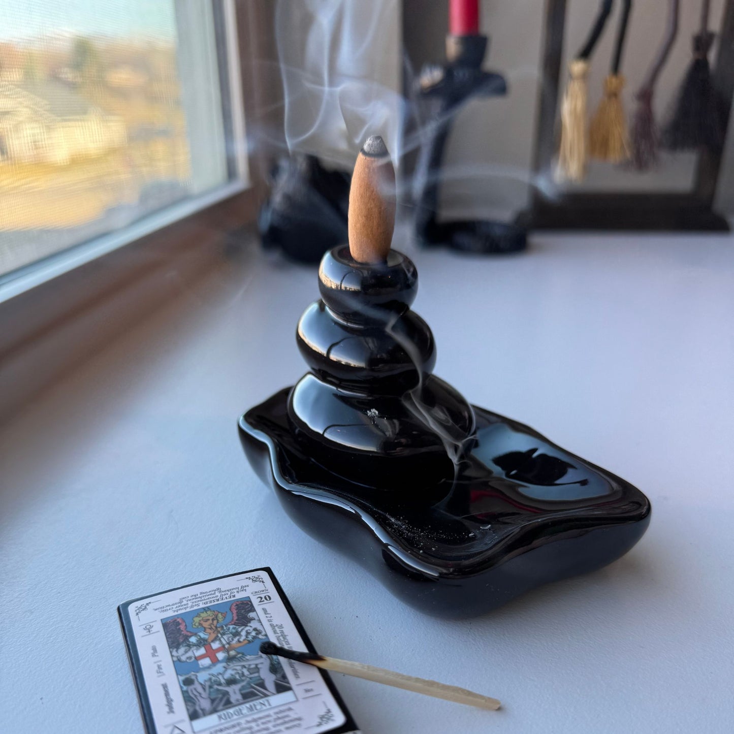 Simple Water Lily Backflow Incense Burner