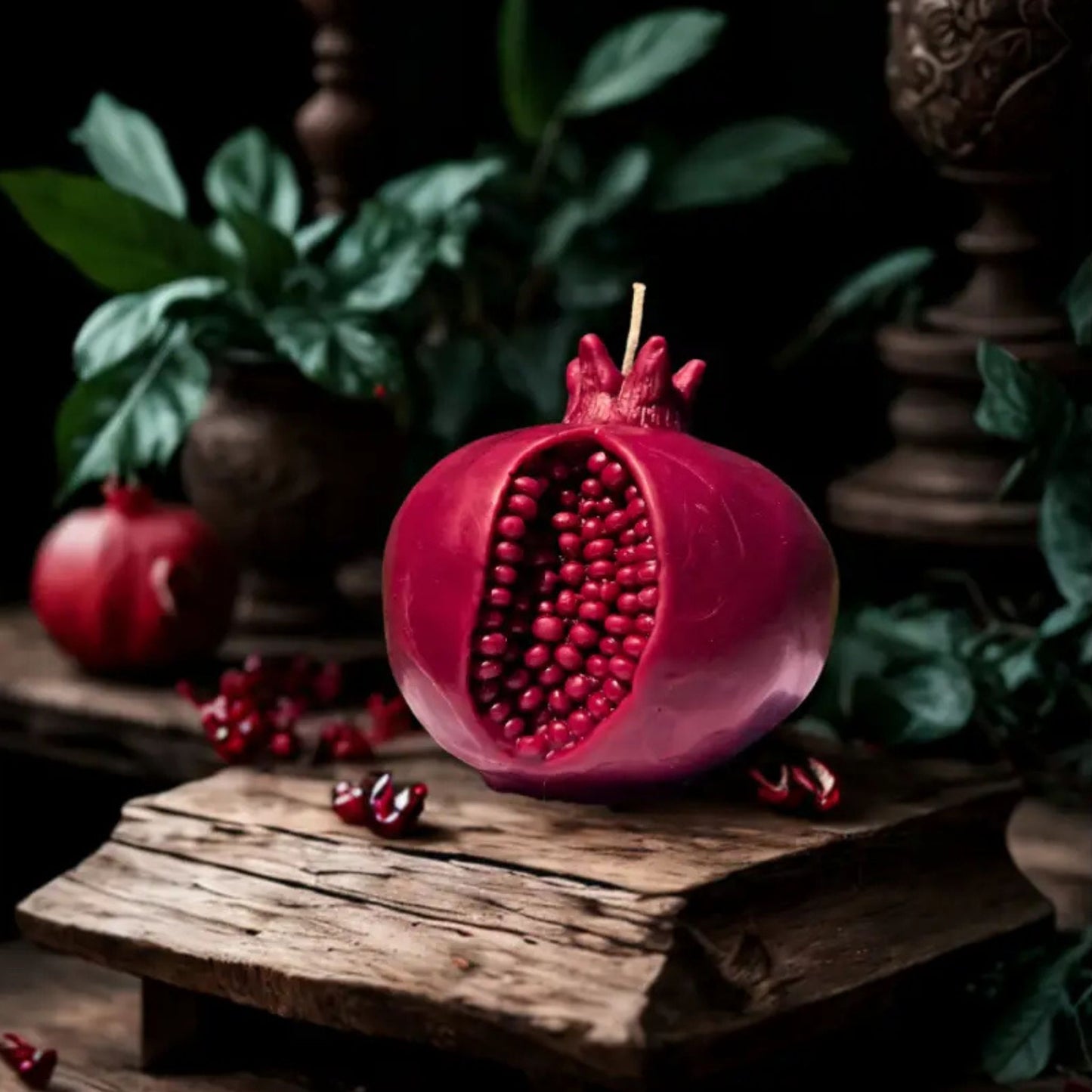 Large Juicy Pomegranate Candle