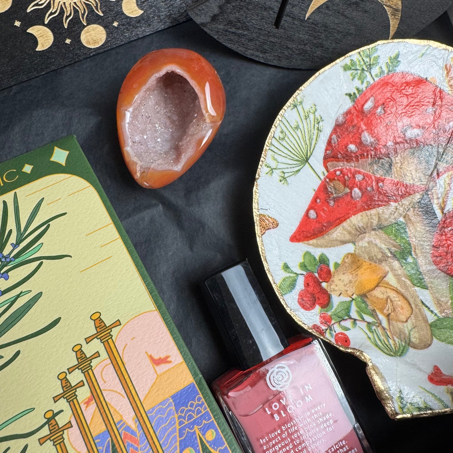 Druzy Banded Carnelian Egg Care Package - Opt. 1
