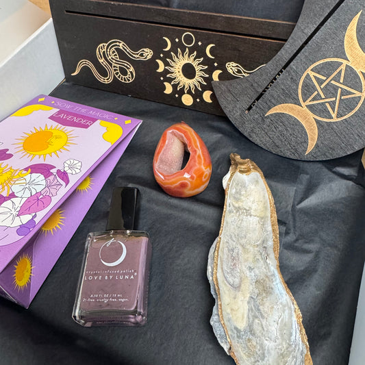 Druzy Banded Carnelian Egg Care Package - Opt. 3