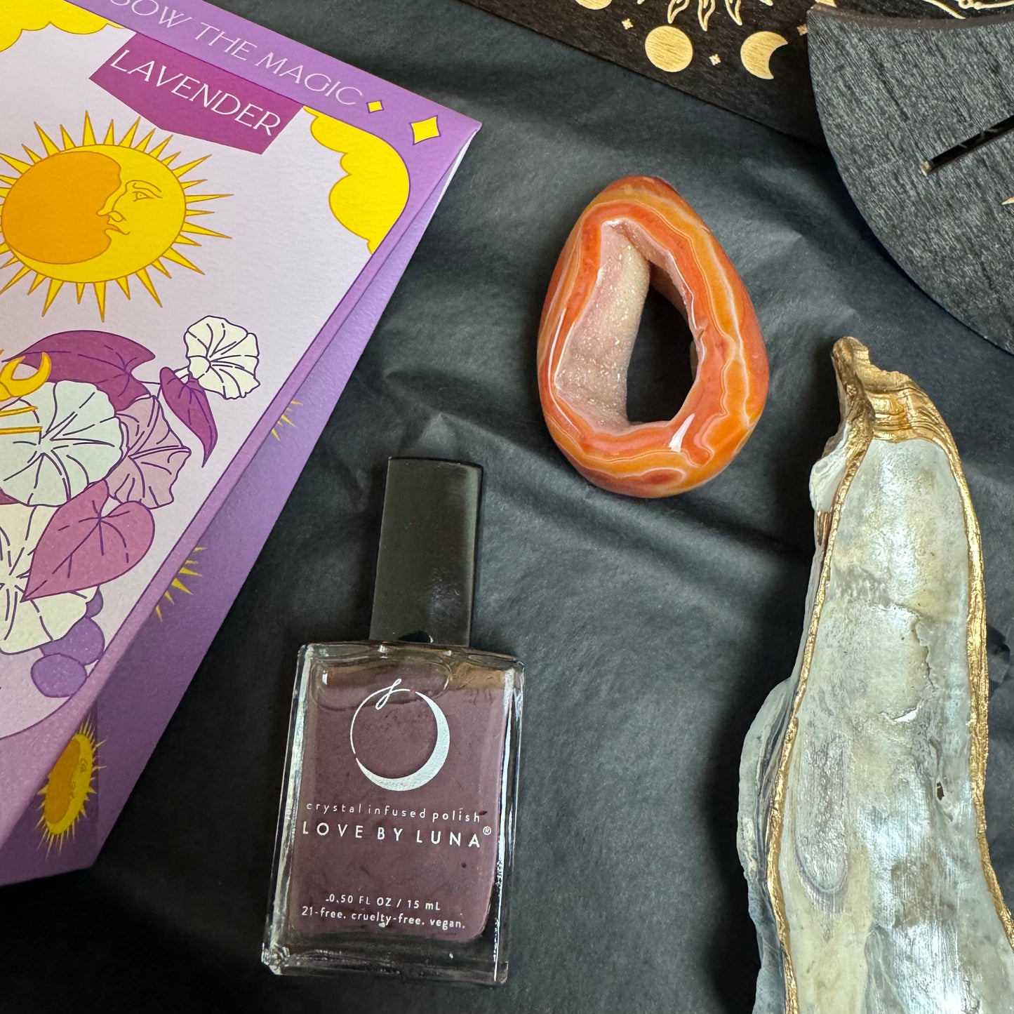 Druzy Banded Carnelian Egg Care Package - Opt. 3