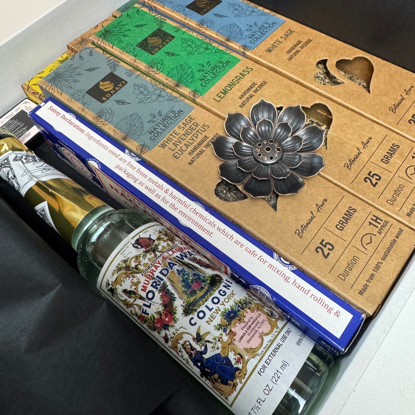 Aromatic Sampler - Incense & Florida Water Gift Bundle