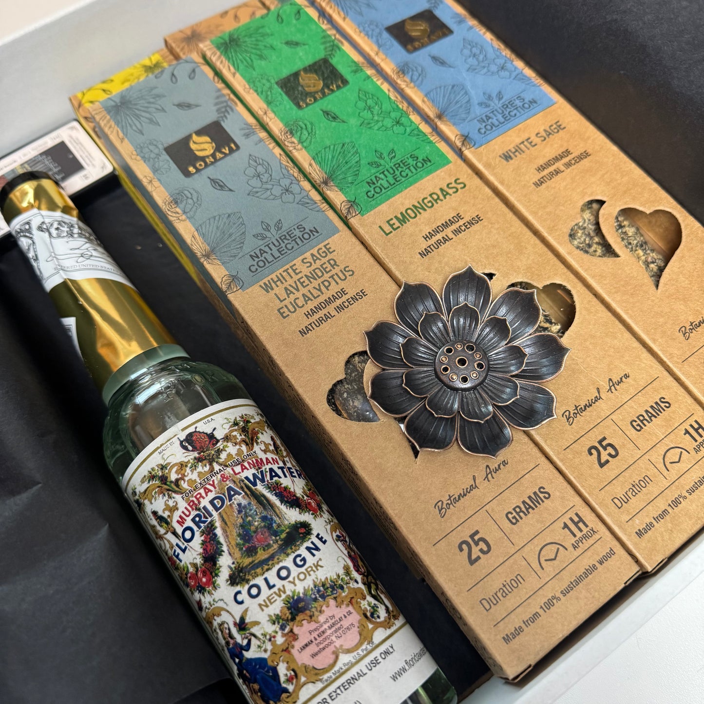 Aromatic Sampler - Incense & Florida Water Gift Bundle