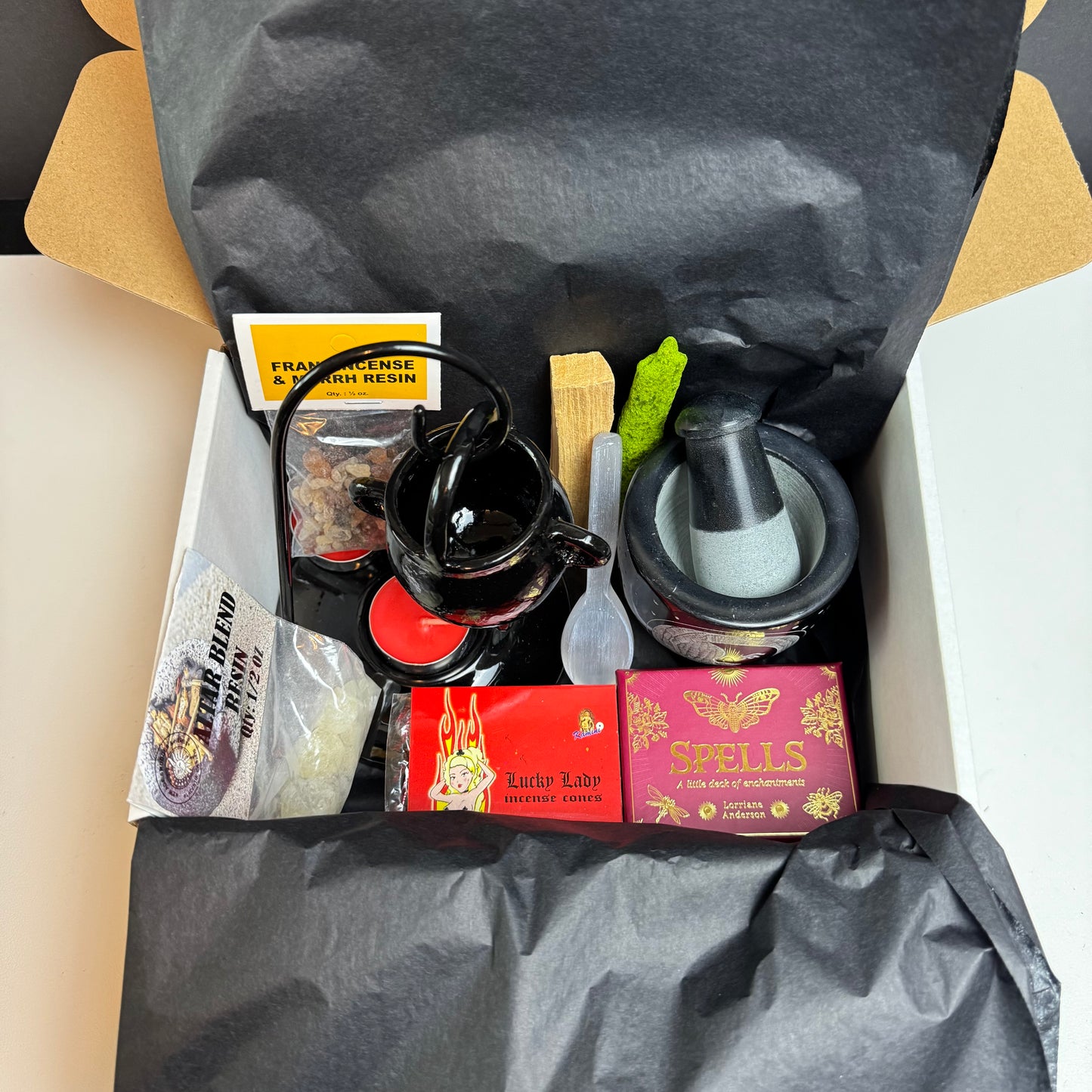 Witchy Gift Package - Cauldron Resin Bundle