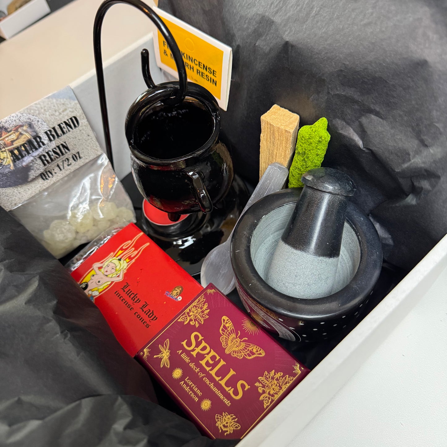Witchy Gift Package - Cauldron Resin Bundle