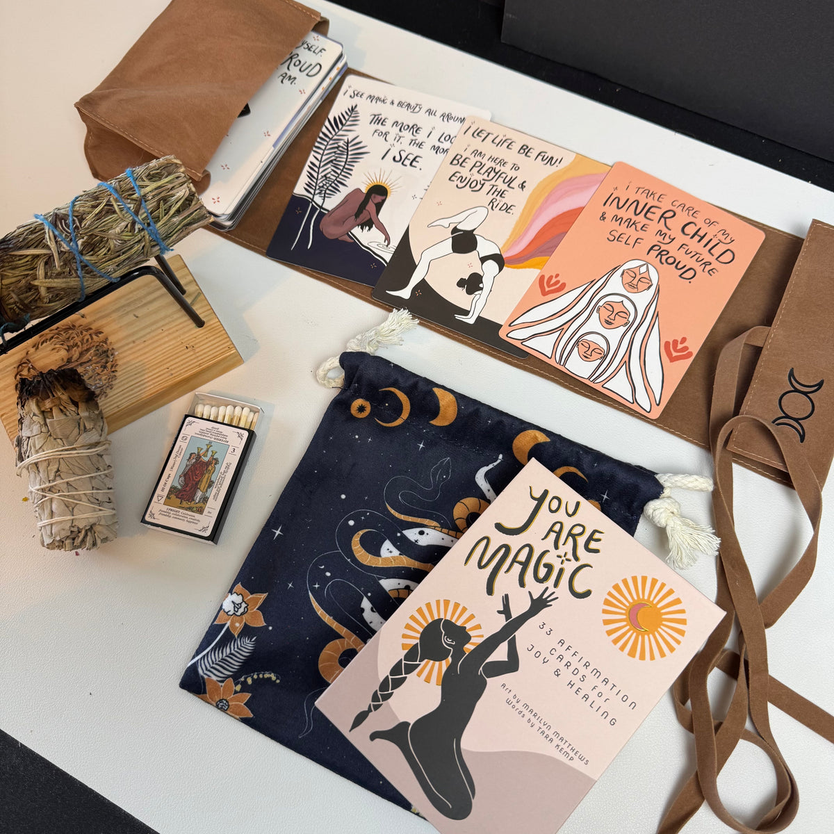 Velvet Tarot Wrap - Triple Moon