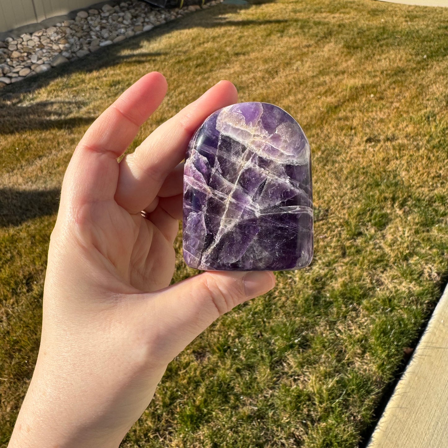 Chevron Amethyst Free Form Gift Set