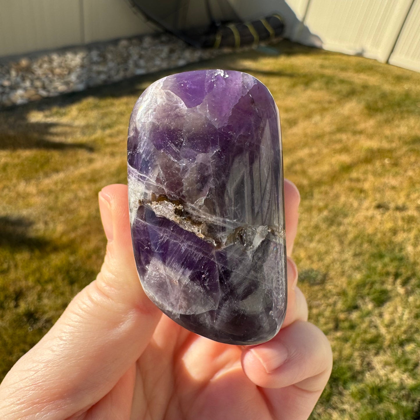 Chevron Amethyst Free Form Gift Set