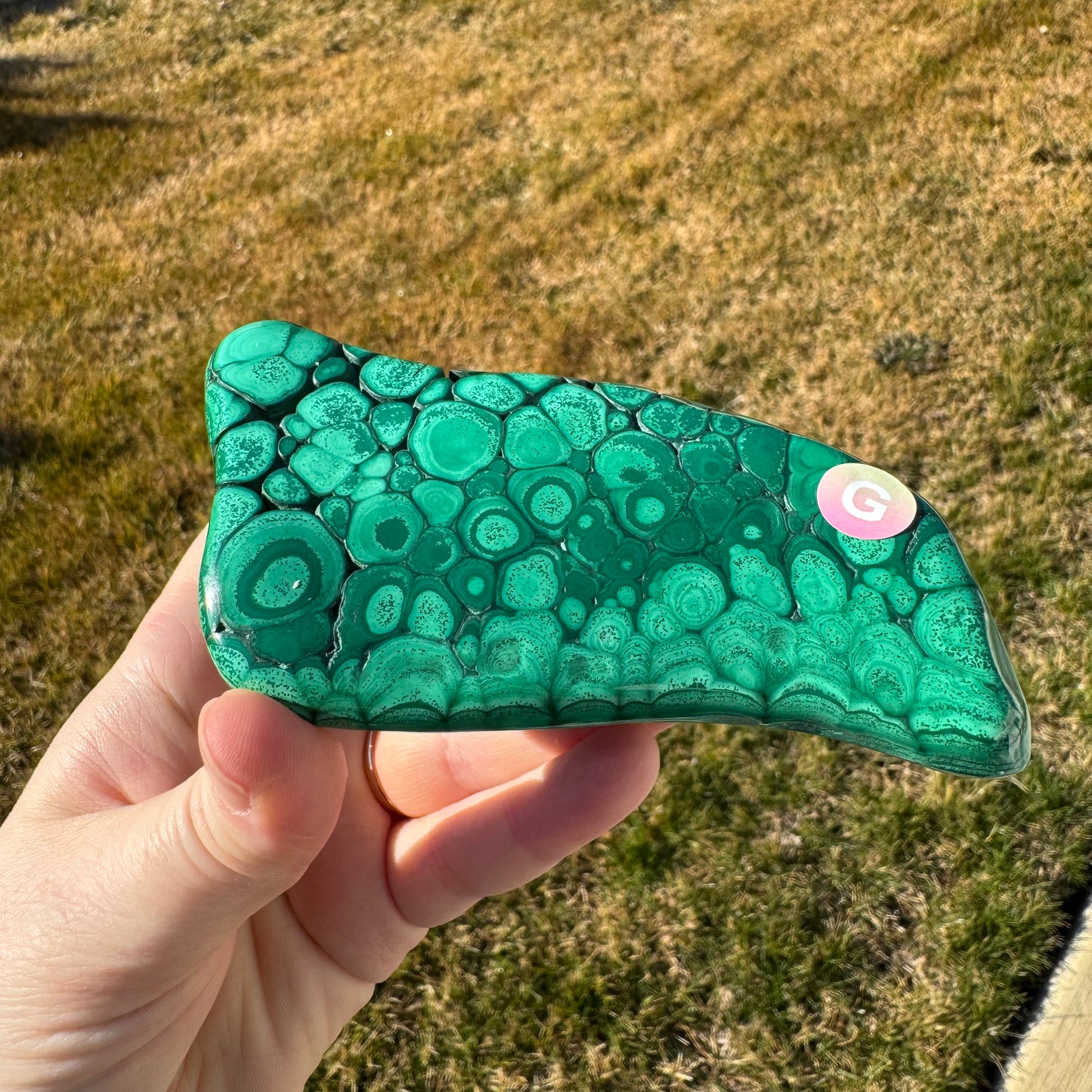 Malachite Free Form Statement Piece Gift Set - Opt. G