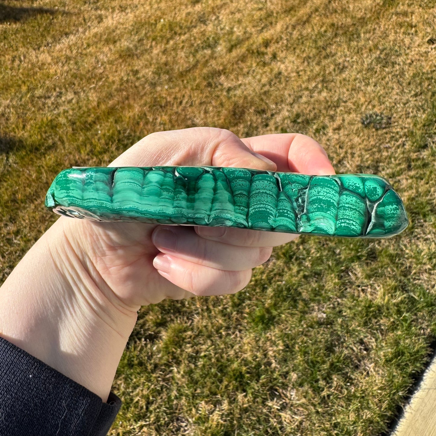 Malachite Free Form Statement Piece Gift Set - Opt. G