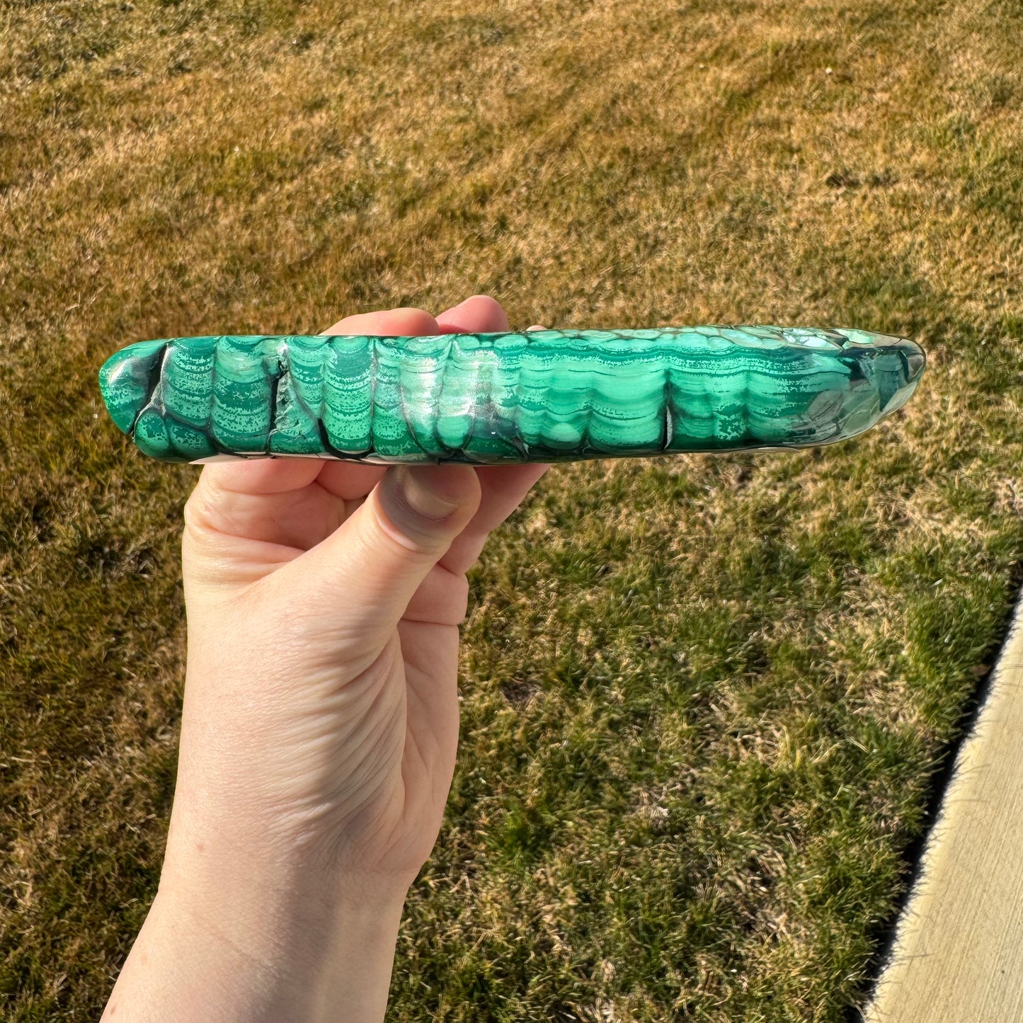 Malachite Free Form Statement Piece Gift Set - Opt. G