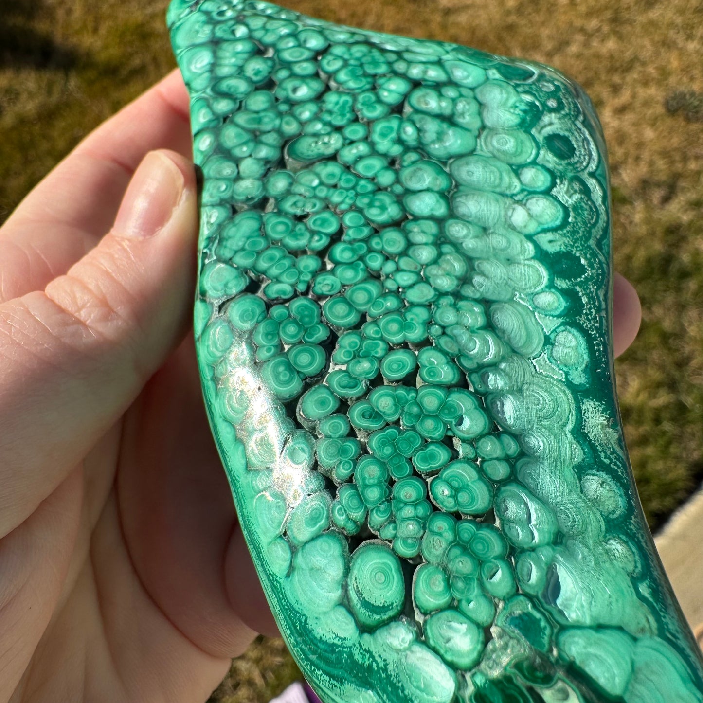 Malachite Free Form Statement Piece Gift Set - Opt. G