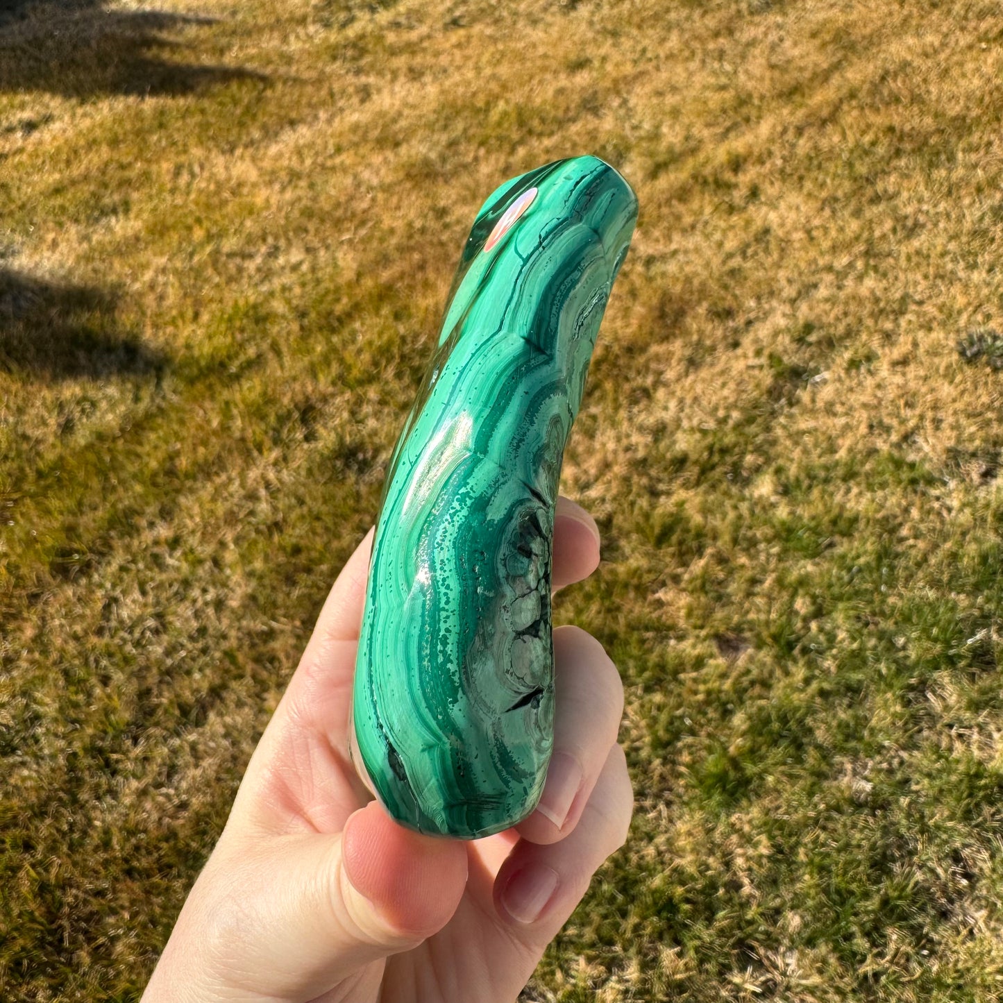Malachite Free Form Statement Piece Gift Set - Opt. H