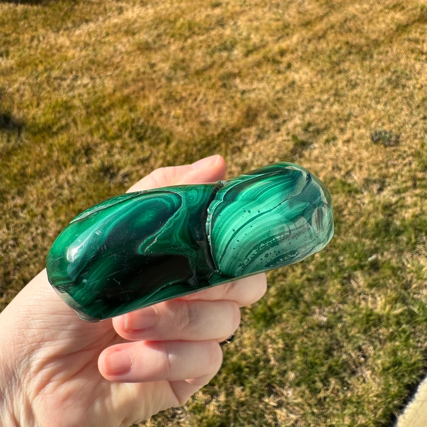Malachite Free Form Statement Piece Gift Set - Opt. H