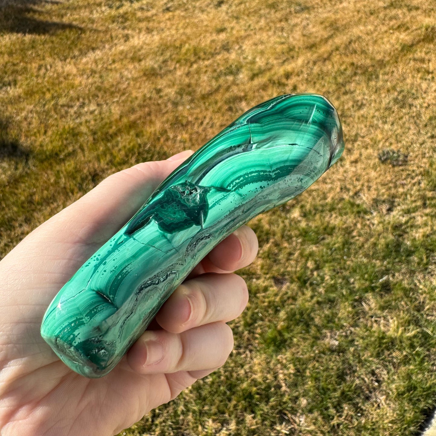 Malachite Free Form Statement Piece Gift Set - Opt. H
