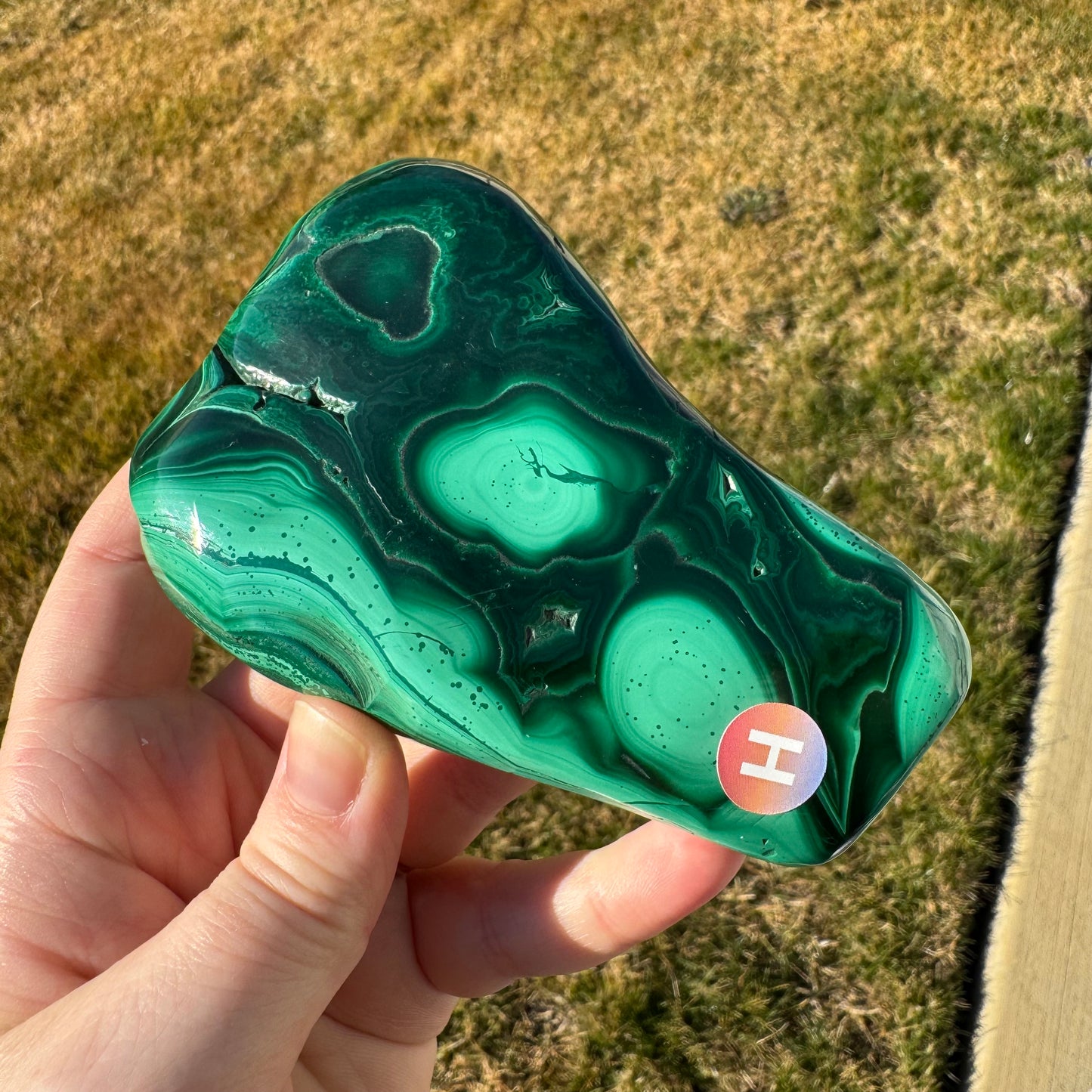 Malachite Free Form Statement Piece Gift Set - Opt. H