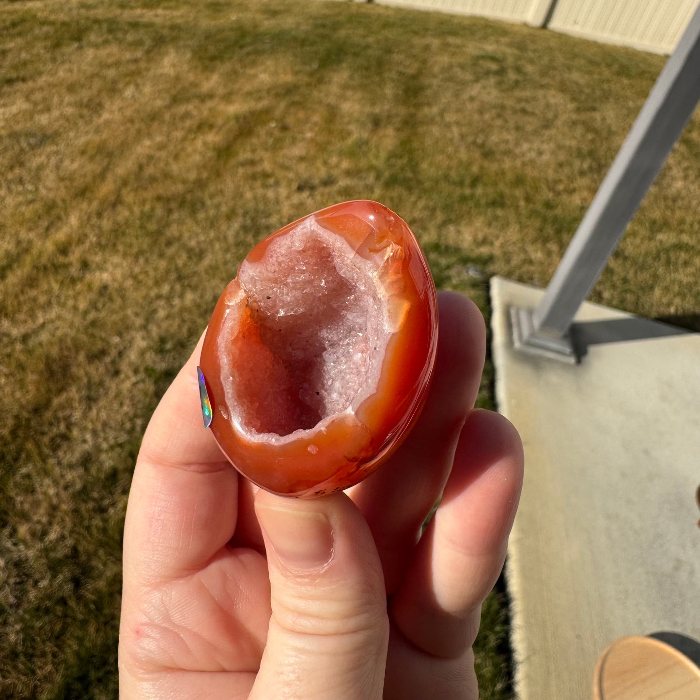 Druzy Banded Carnelian Egg Care Package - Opt. 1