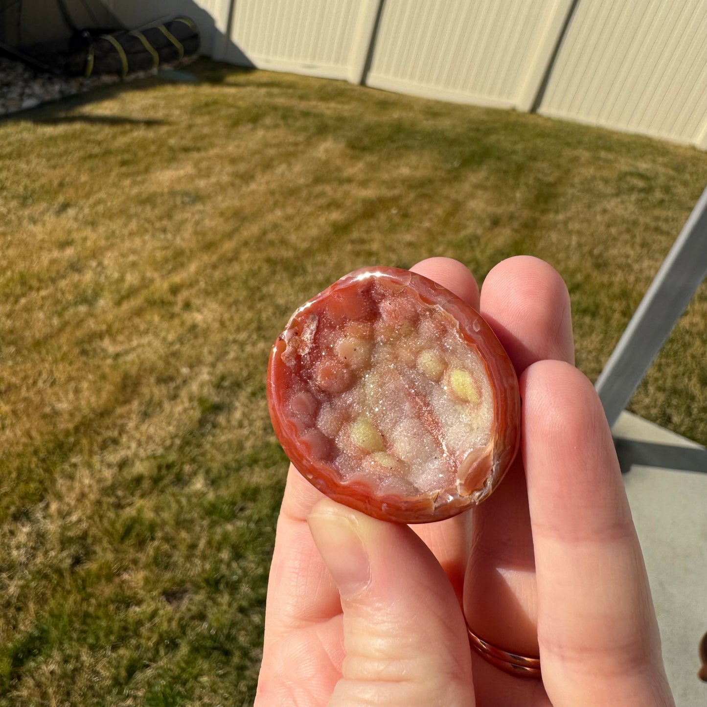 Druzy Banded Carnelian Egg Care Package - Opt. 2