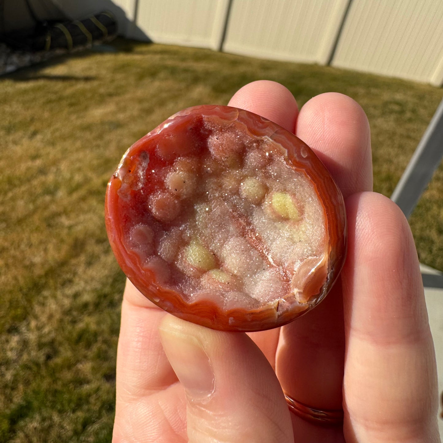 Druzy Banded Carnelian Egg Care Package - Opt. 2