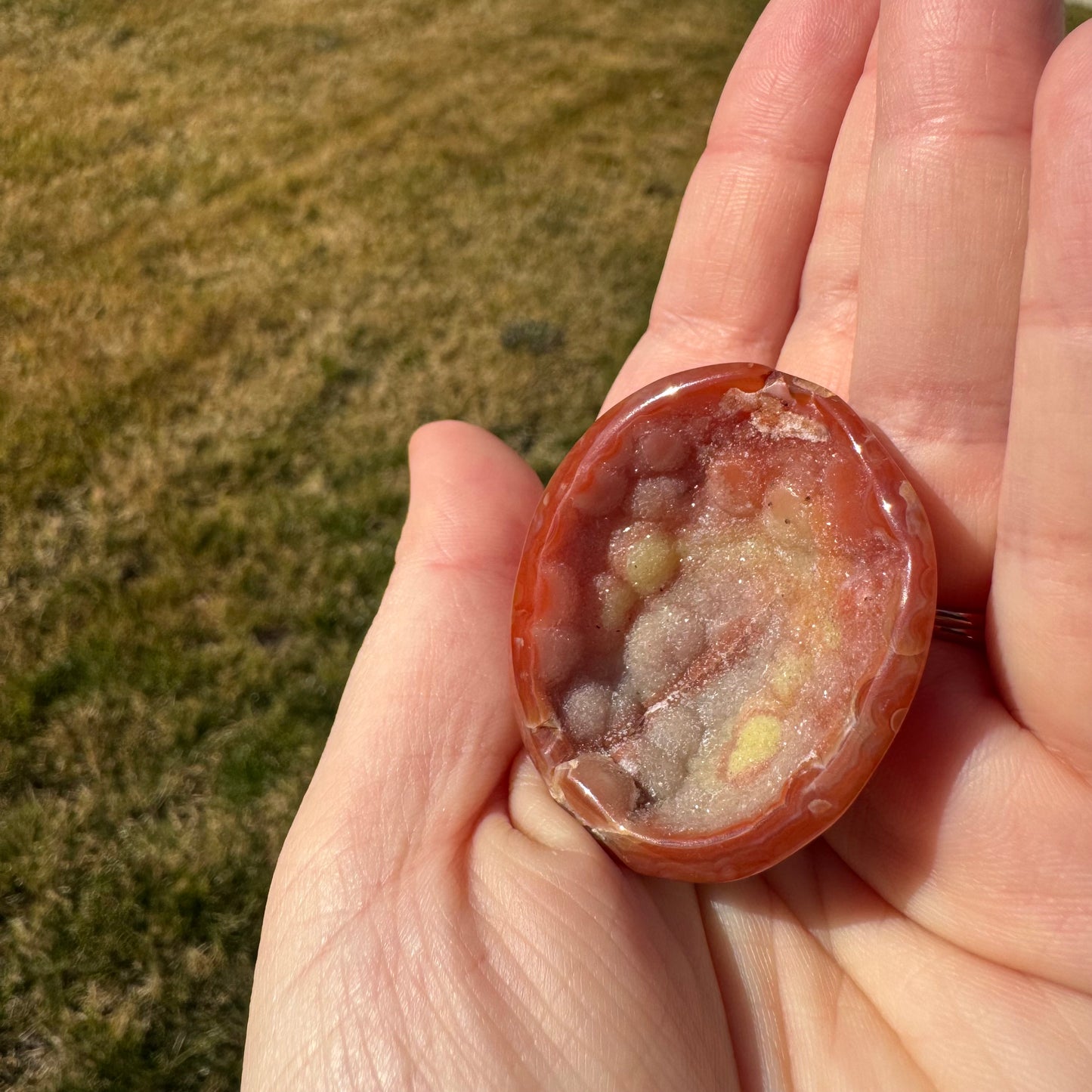Druzy Banded Carnelian Egg Care Package - Opt. 2