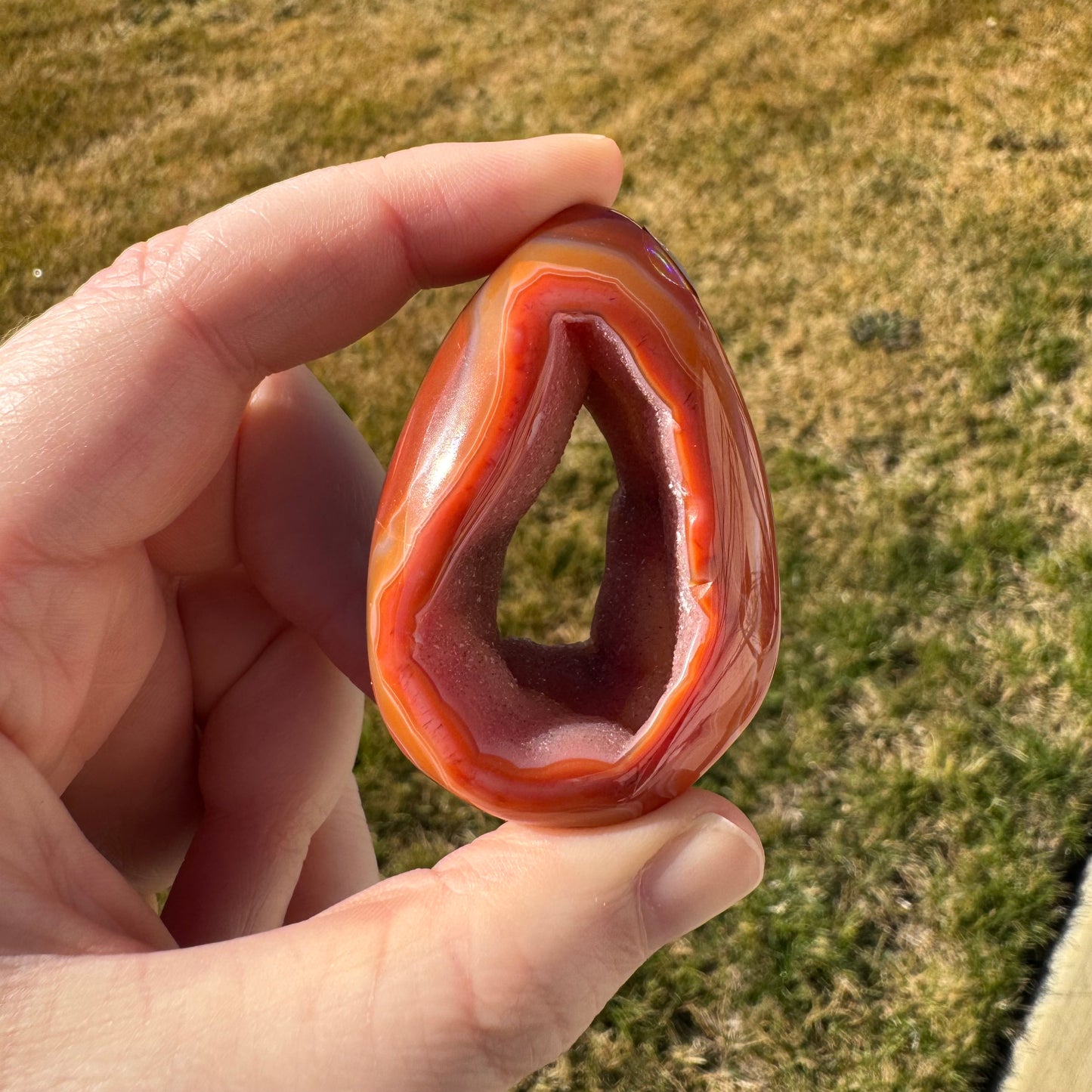 Druzy Banded Carnelian Egg Care Package - Opt. 3