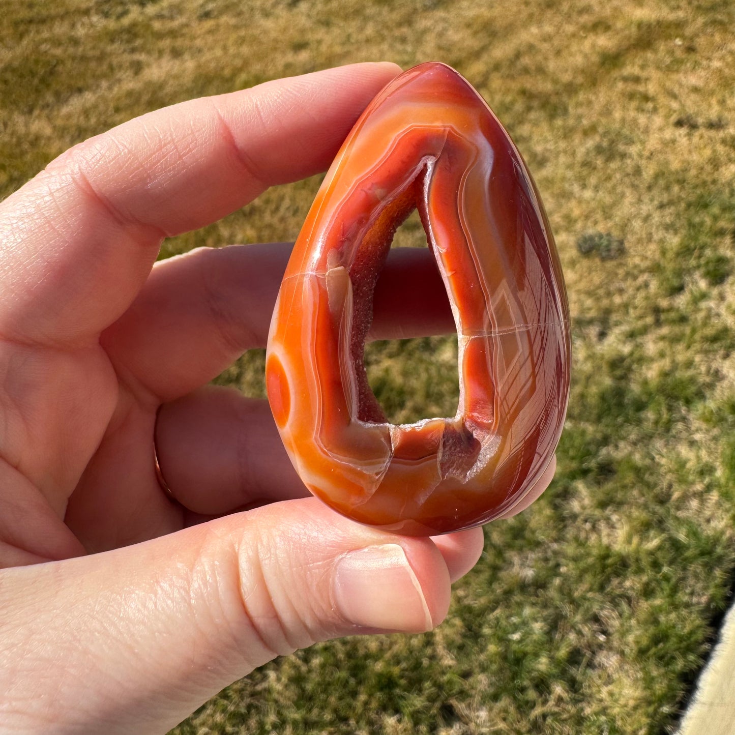 Druzy Banded Carnelian Egg Care Package - Opt. 3