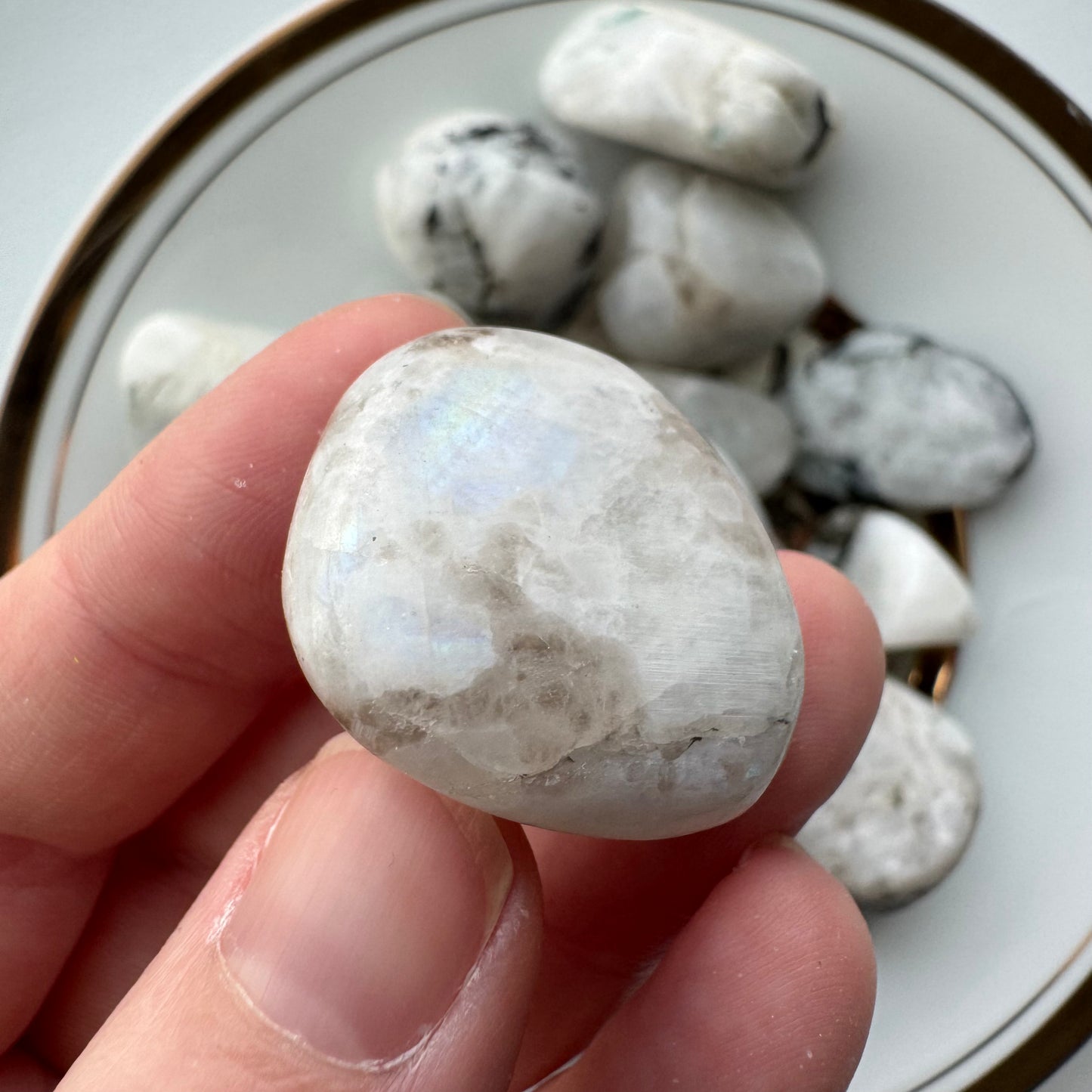 Rainbow Moonstone | One Intuitively Chosen Tumble