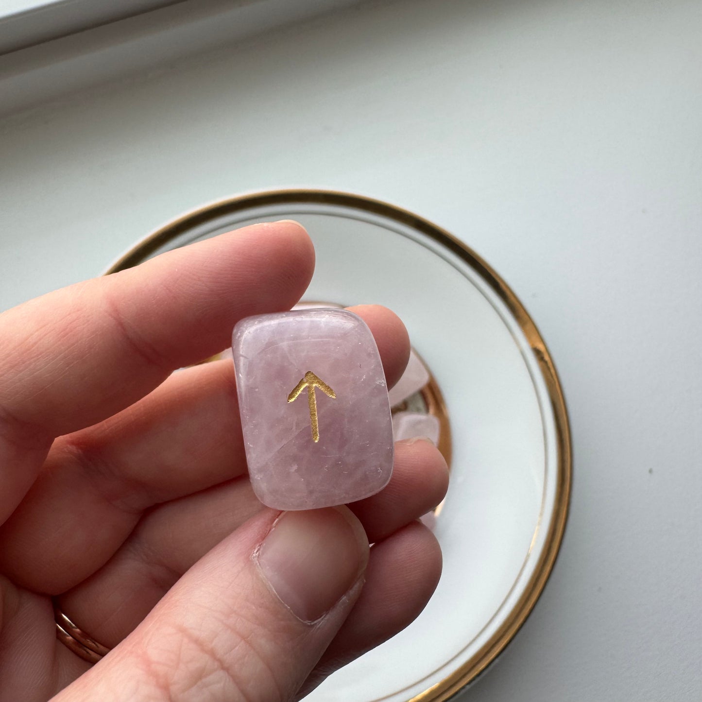 Rose Quartz | One Intuitively Chosen Rune Stone