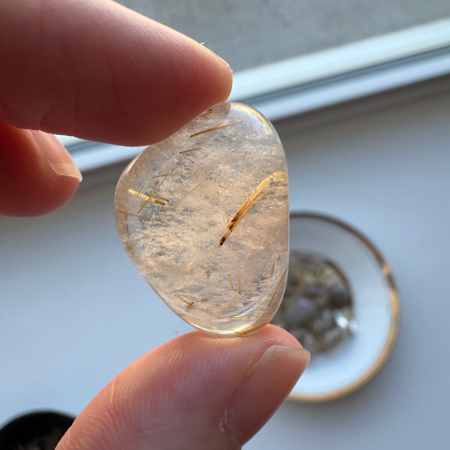 Smoky Quartz with Rutile | One Intuitively Chosen Tumble