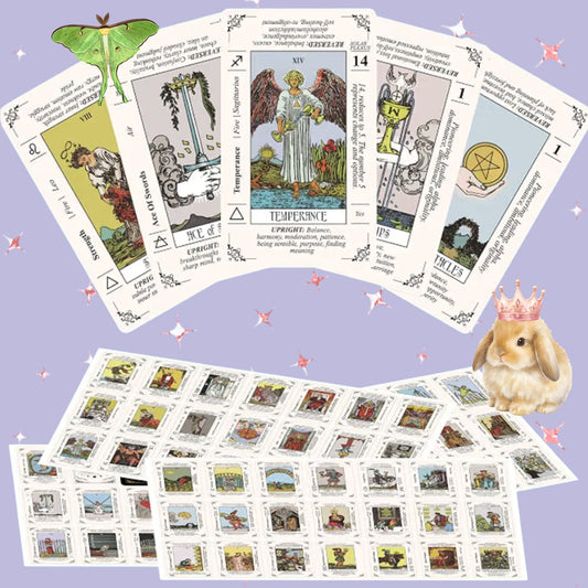 Small Rider-Waite Tarot Stickers for Journaling