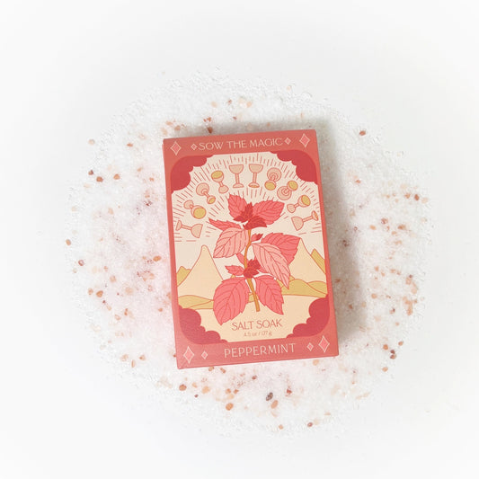 Sow the Magic – Peppermint Tarot Bath Salt Soak